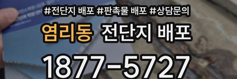 염리동 전단지 배포