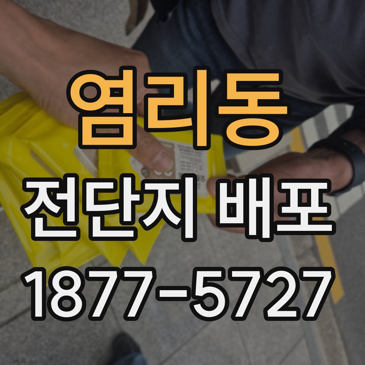 염리동 전단지 배포