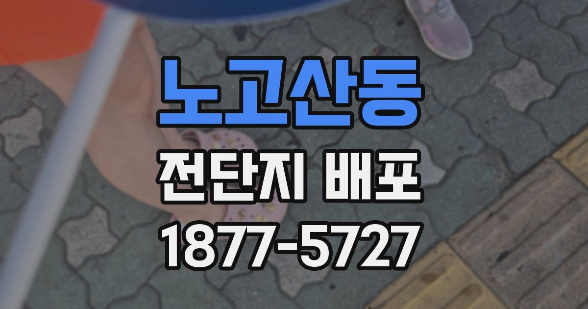 노고산동 전단지 배포