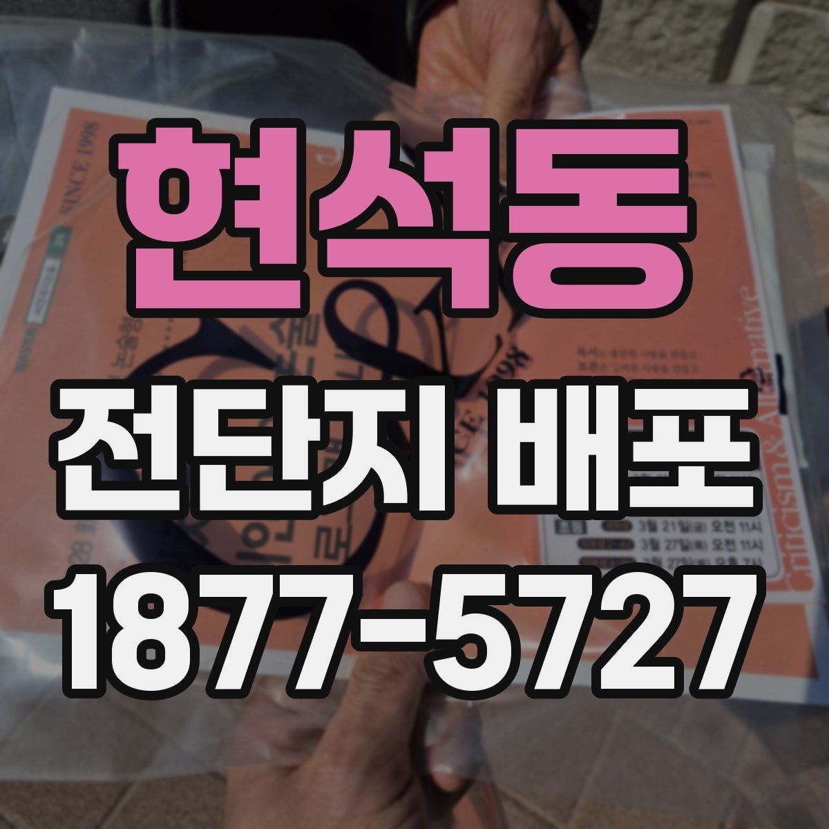 현석동 전단지 배포
