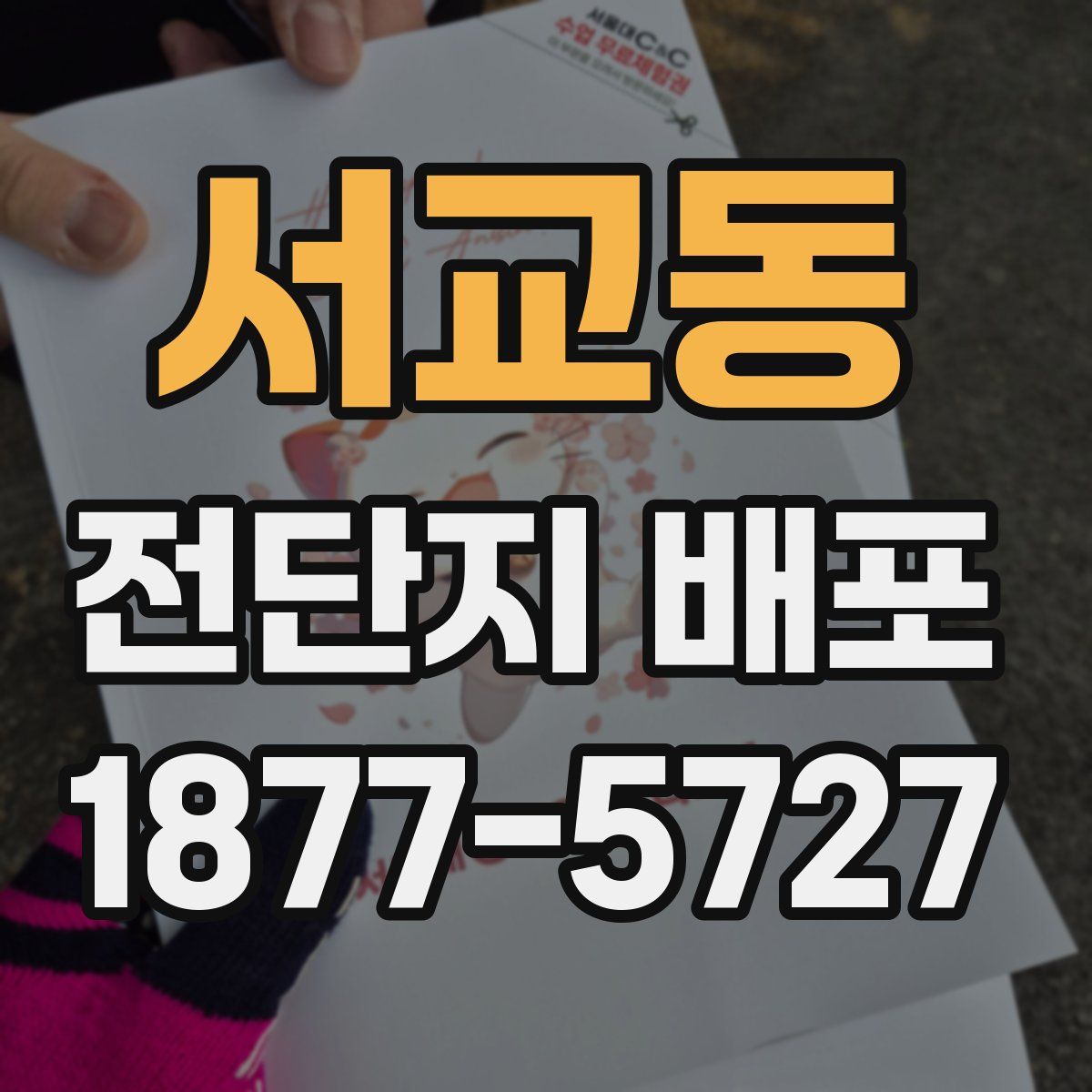 서교동 전단지 배포
