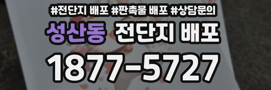 성산동 전단지 배포