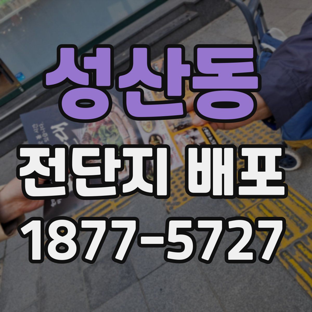 성산동 전단지 배포