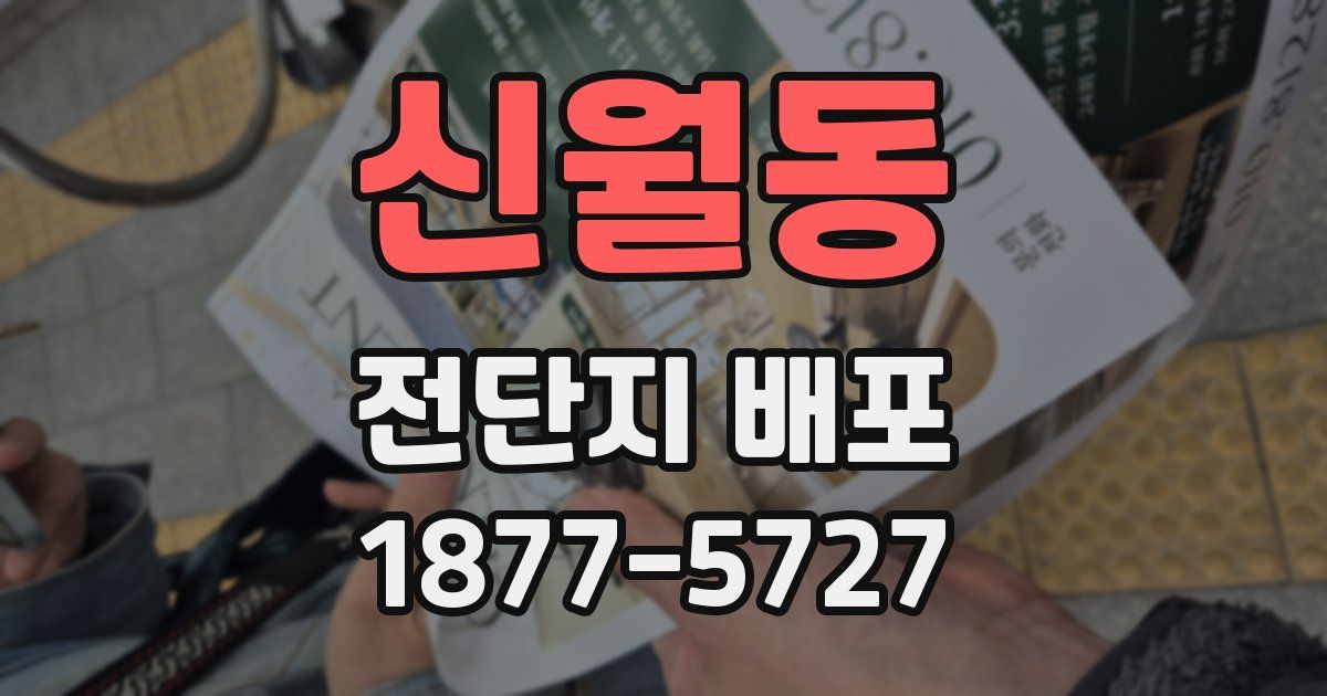 신월동 전단지 배포