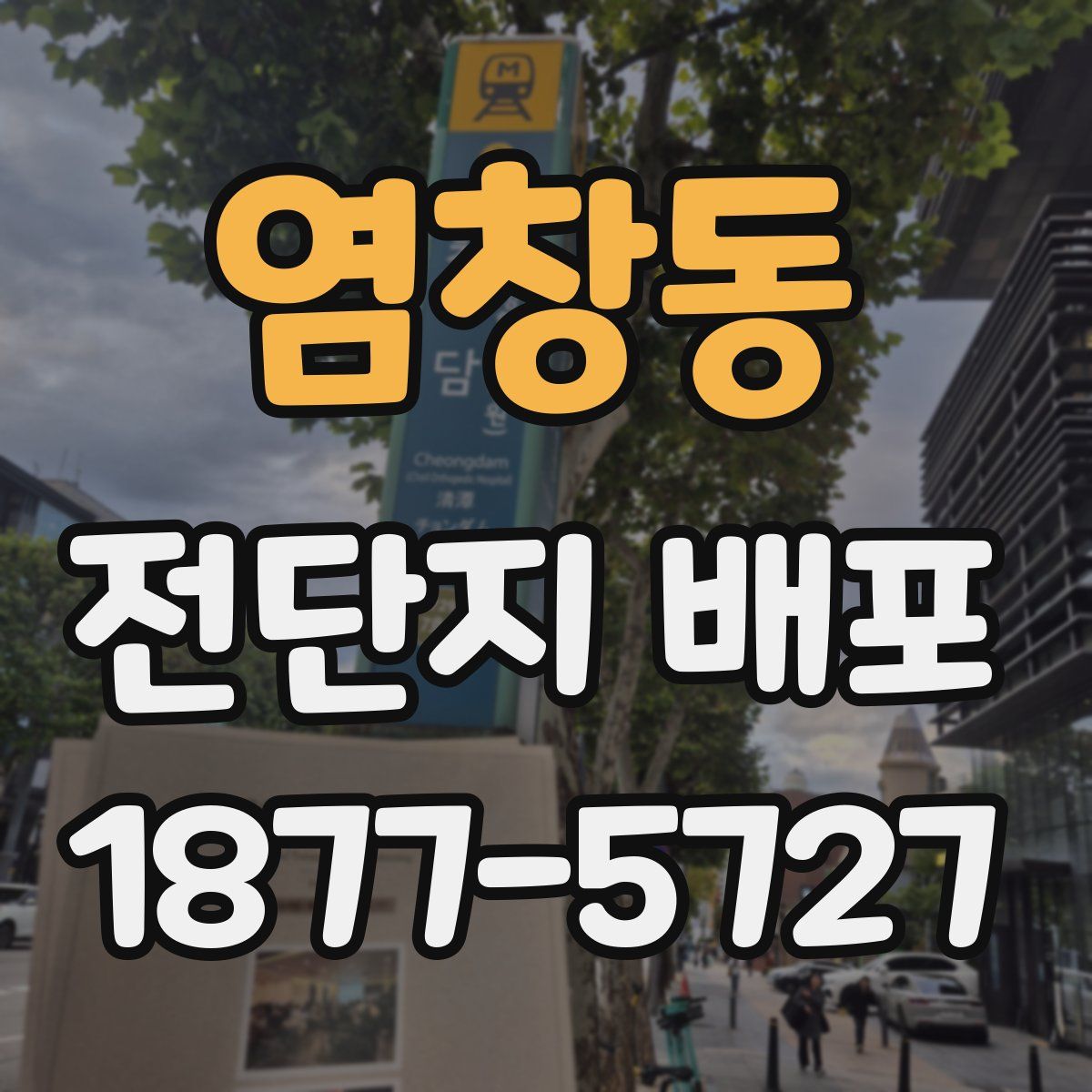 염창동 전단지 배포