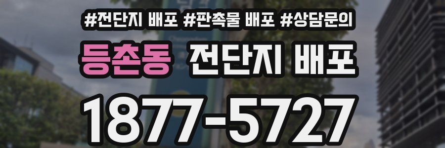 등촌동 전단지 배포