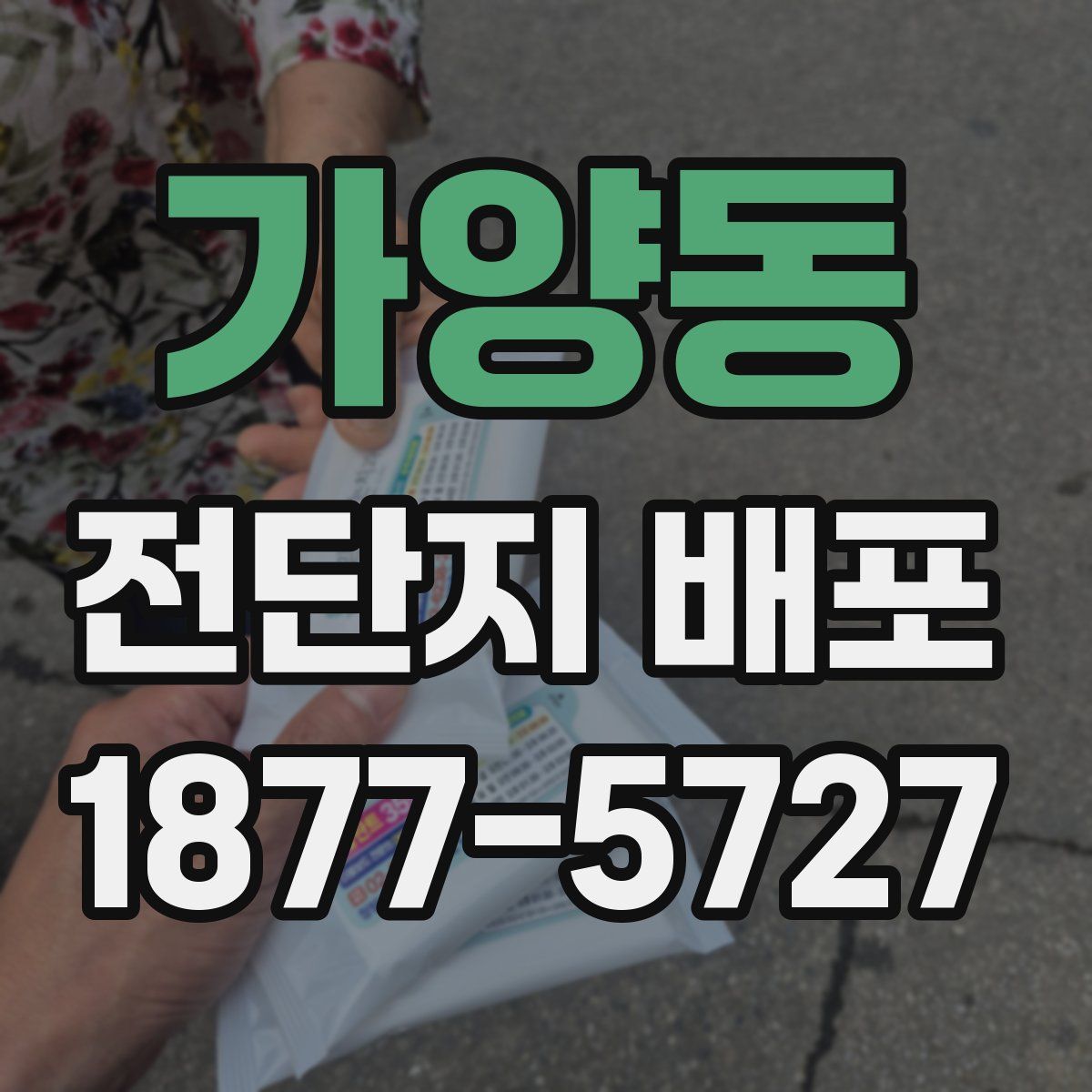 가양동 전단지 배포