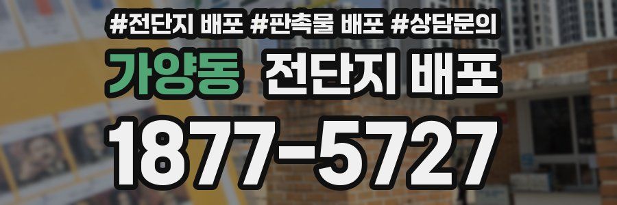 가양동 전단지 배포