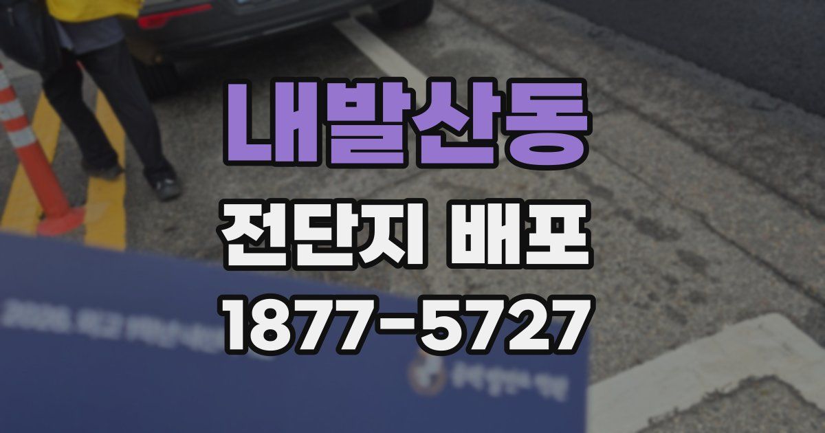 내발산동 전단지 배포