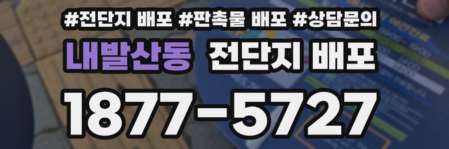 내발산동 전단지 배포