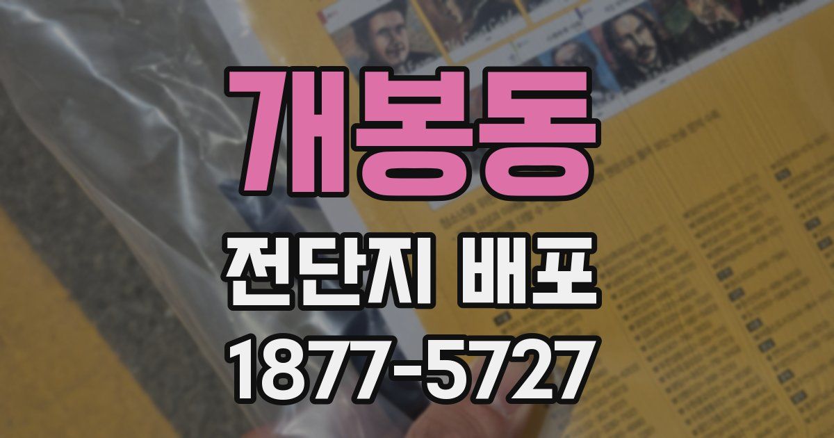 개봉동 전단지 배포