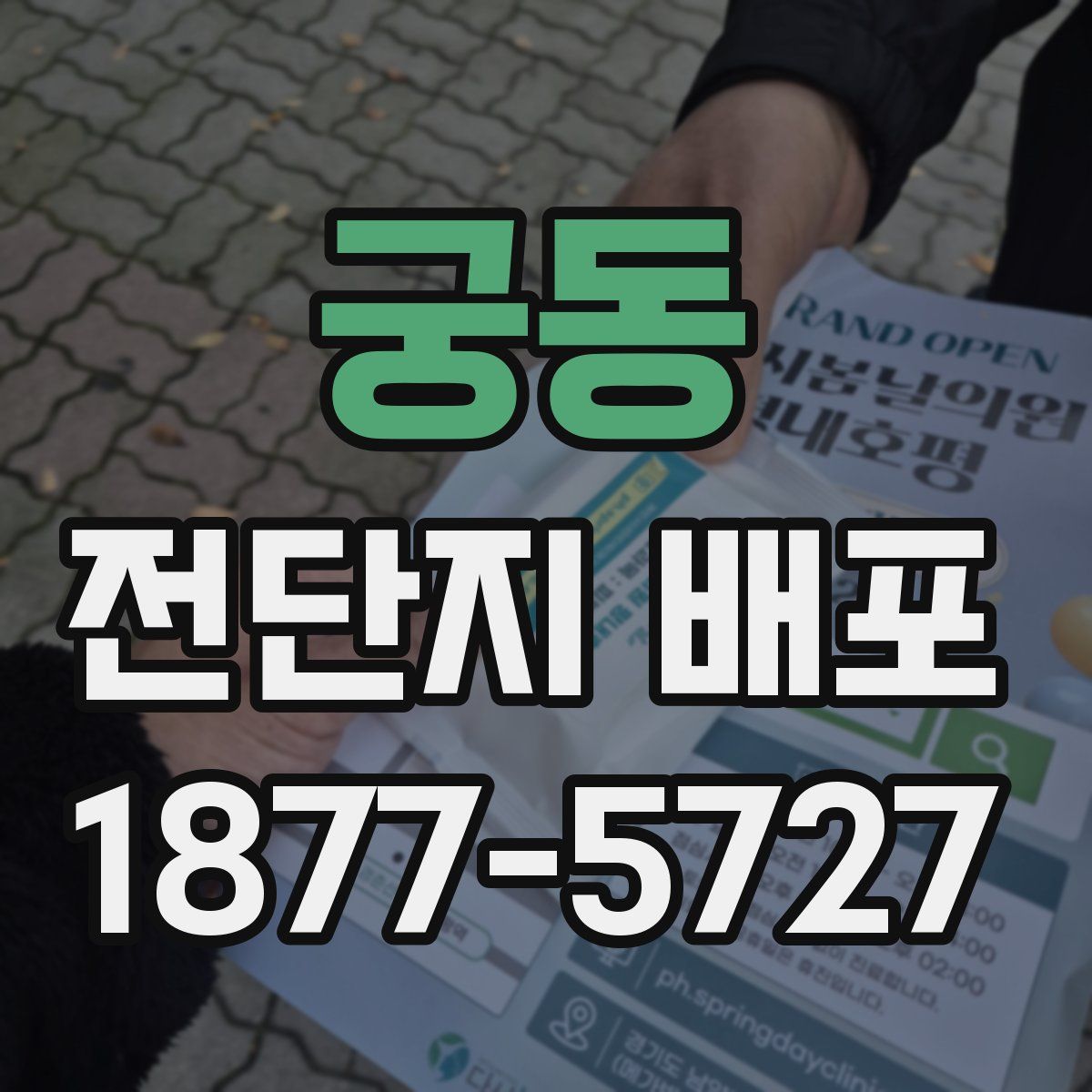 궁동 전단지 배포