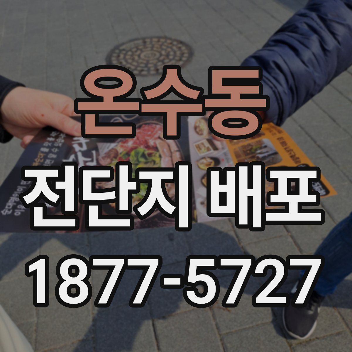 온수동 전단지 배포