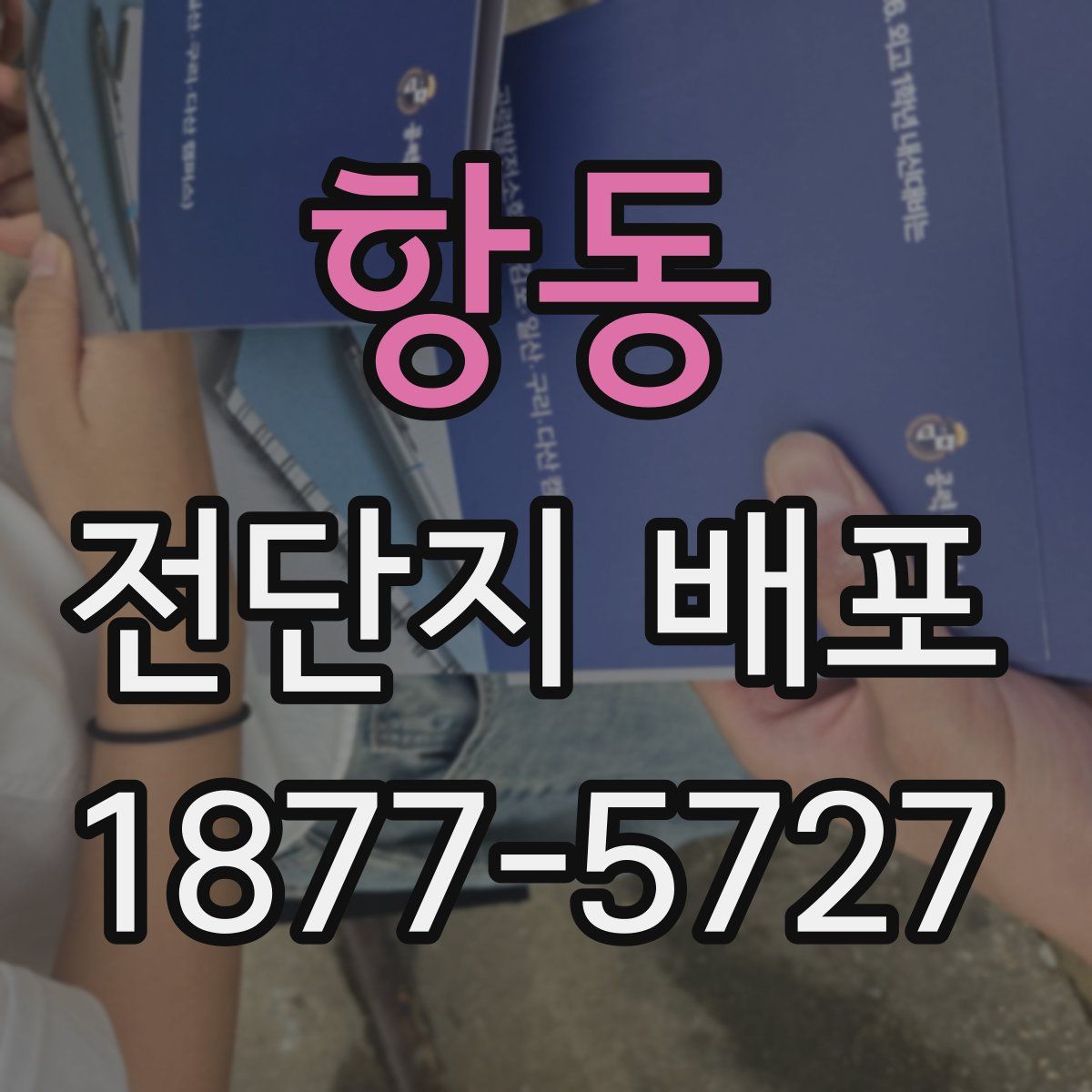 항동 전단지 배포