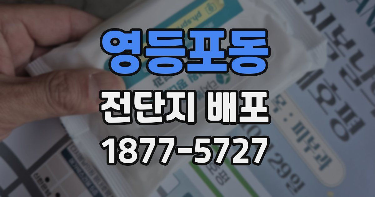 영등포동 전단지 배포