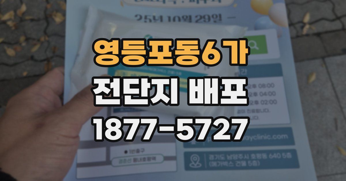 영등포동6가 전단지 배포