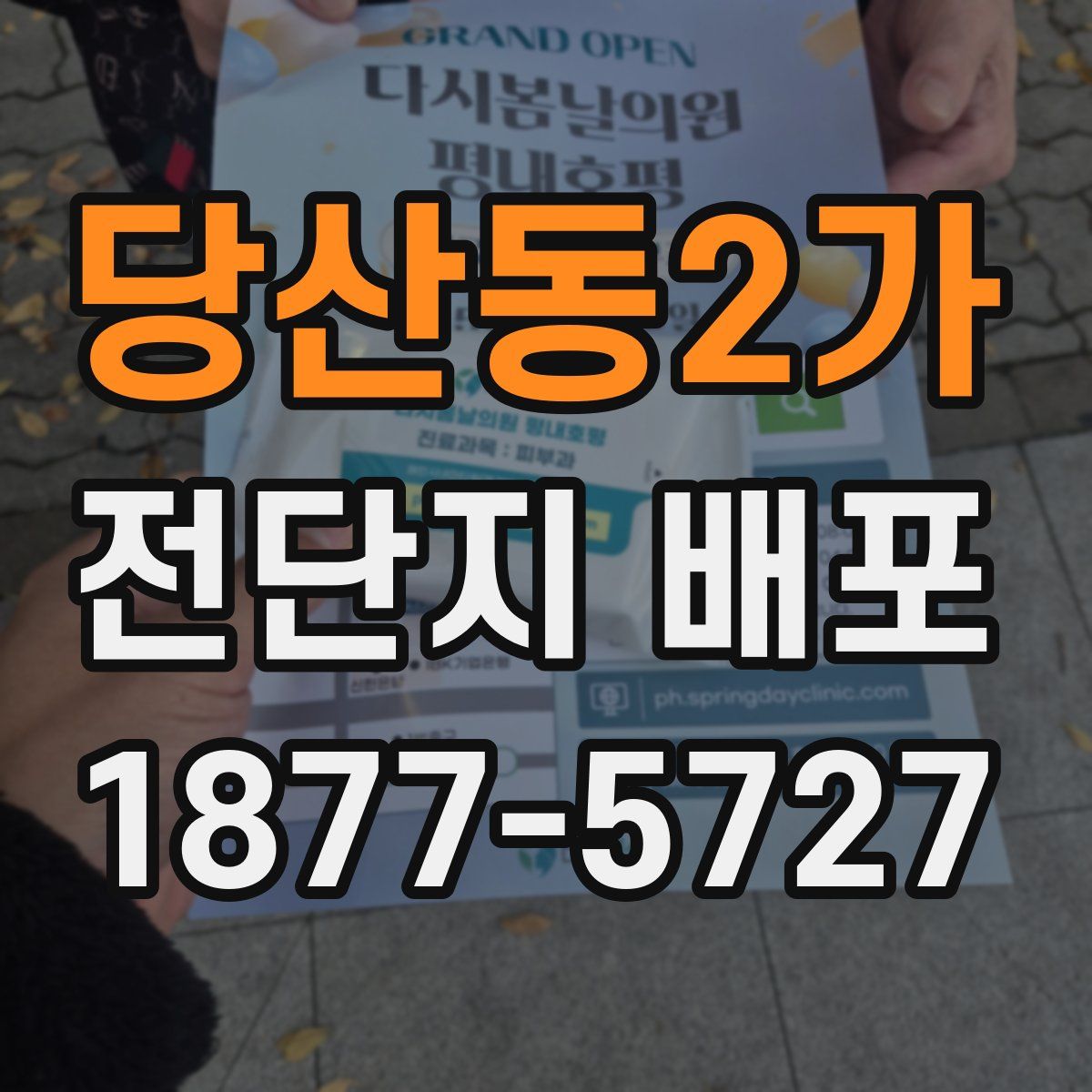 당산동2가 전단지 배포