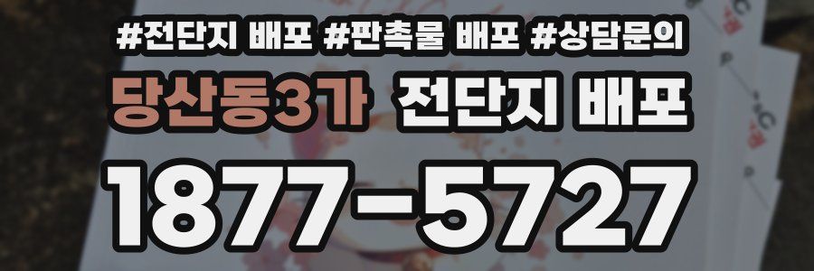 당산동3가 전단지 배포