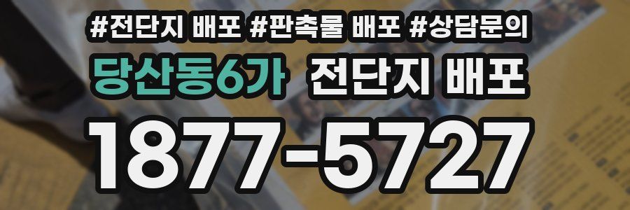 당산동6가 전단지 배포
