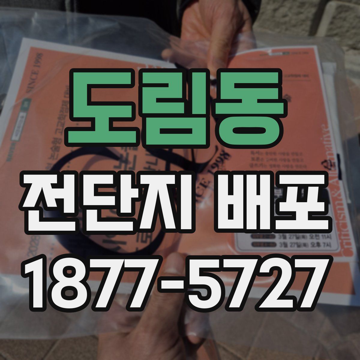도림동 전단지 배포