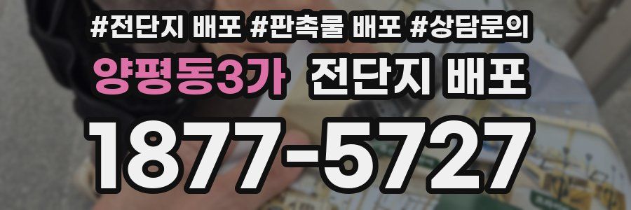 양평동3가 전단지 배포