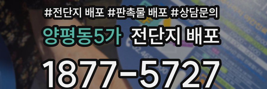 양평동5가 전단지 배포