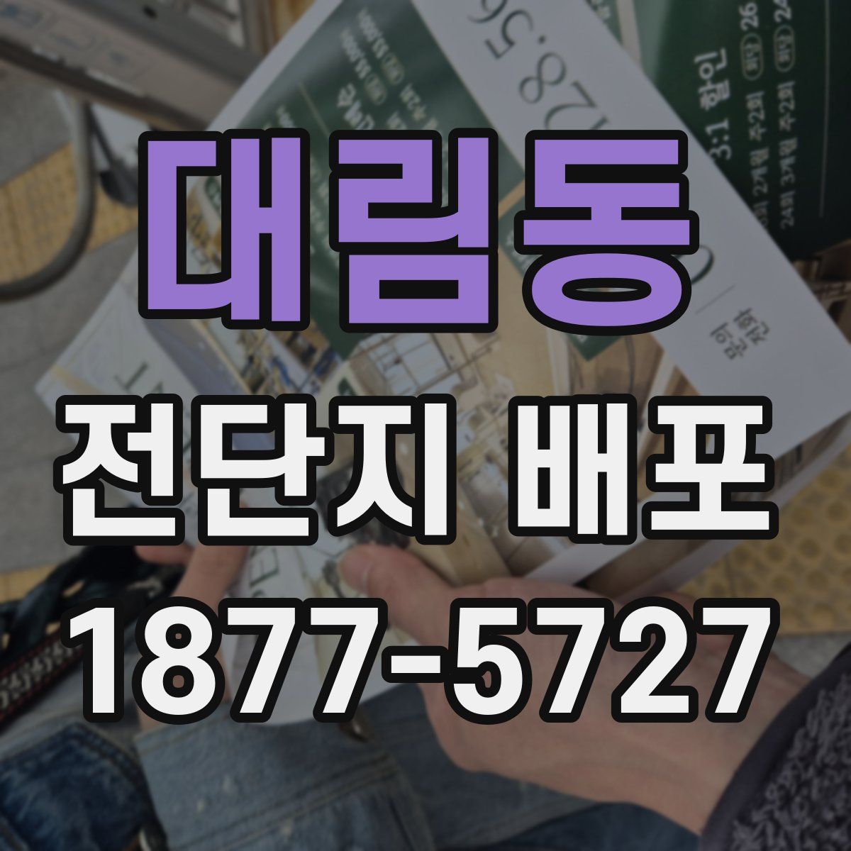 대림동 전단지 배포