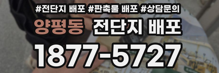 양평동 전단지 배포