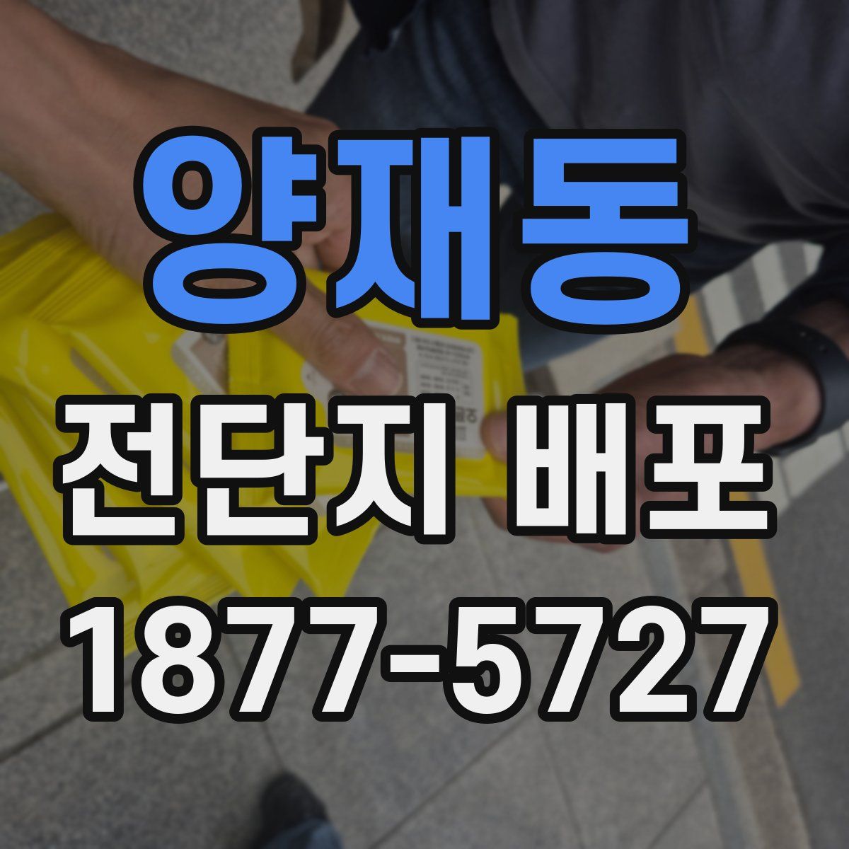 양재동 전단지 배포
