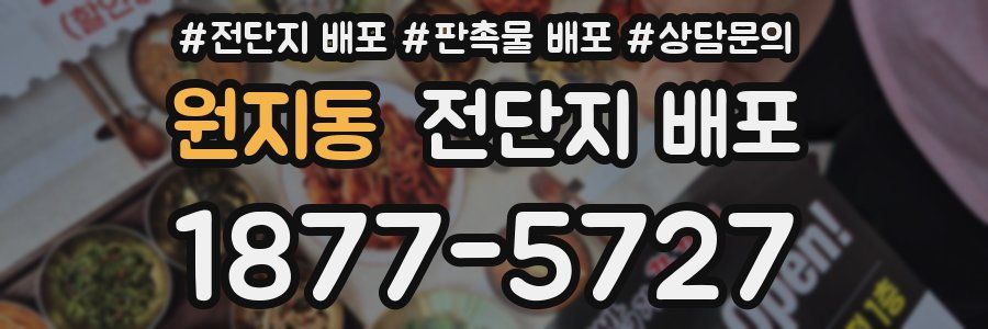 원지동 전단지 배포