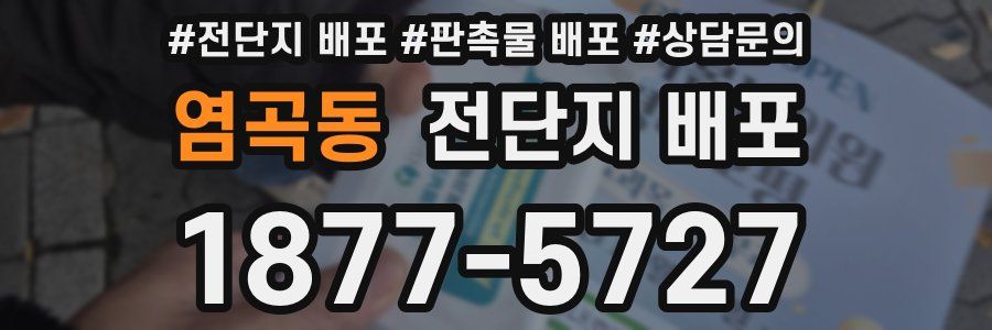 염곡동 전단지 배포