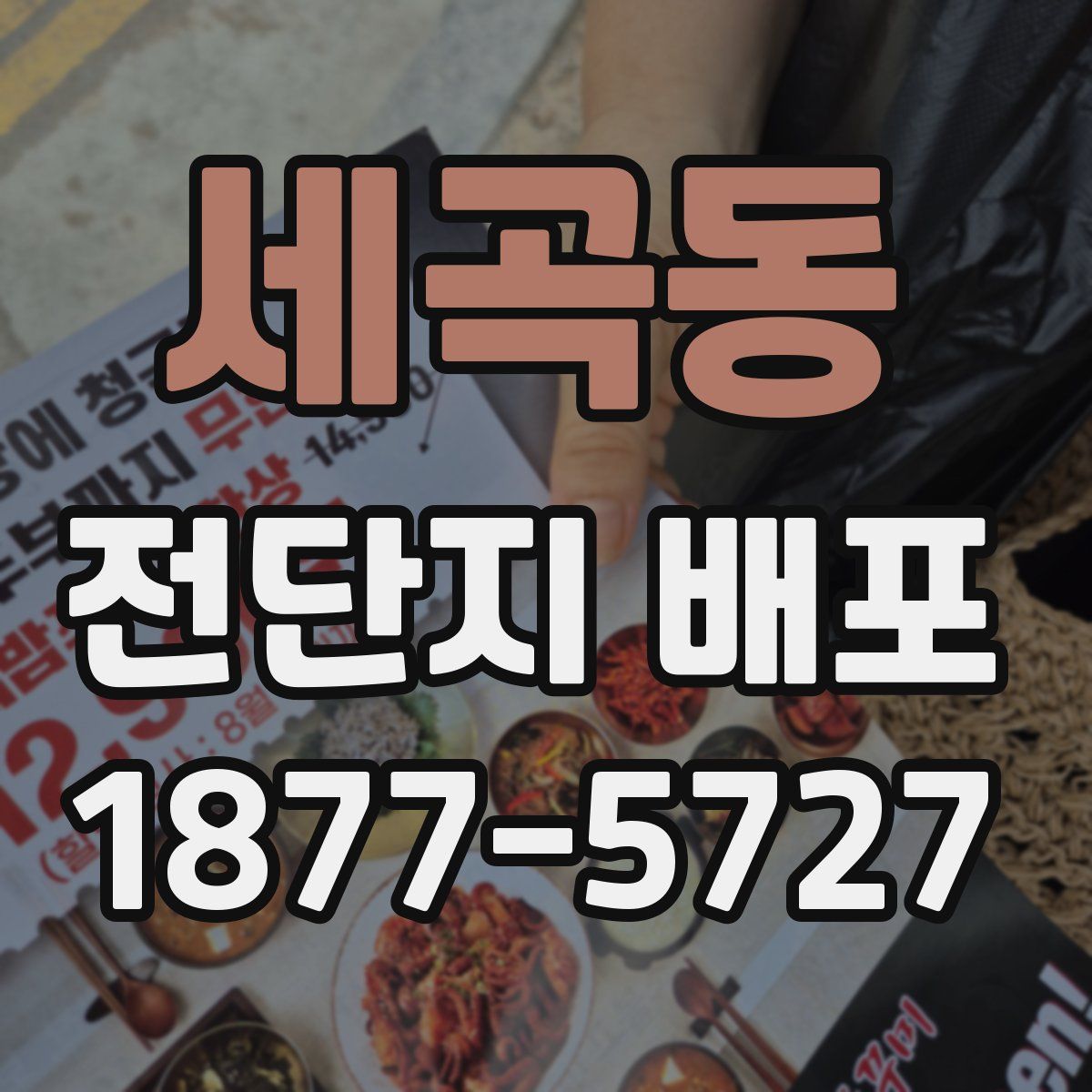 세곡동 전단지 배포