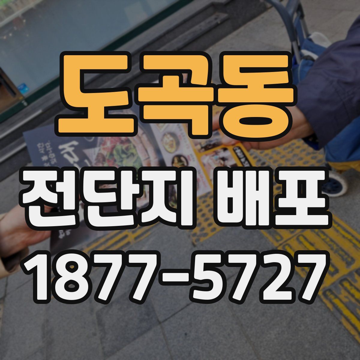 도곡동 전단지 배포