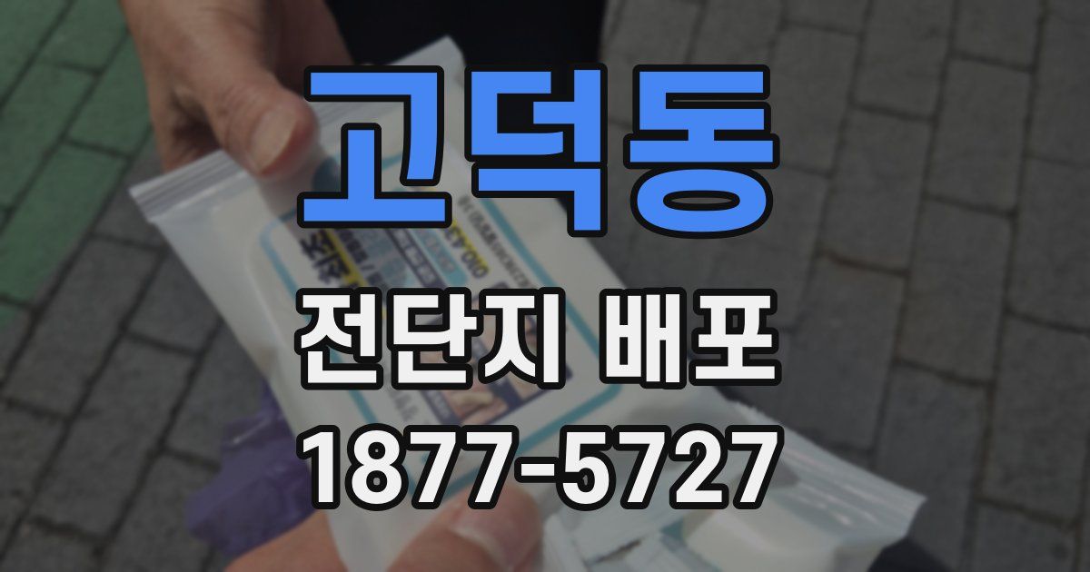 고덕동 전단지 배포
