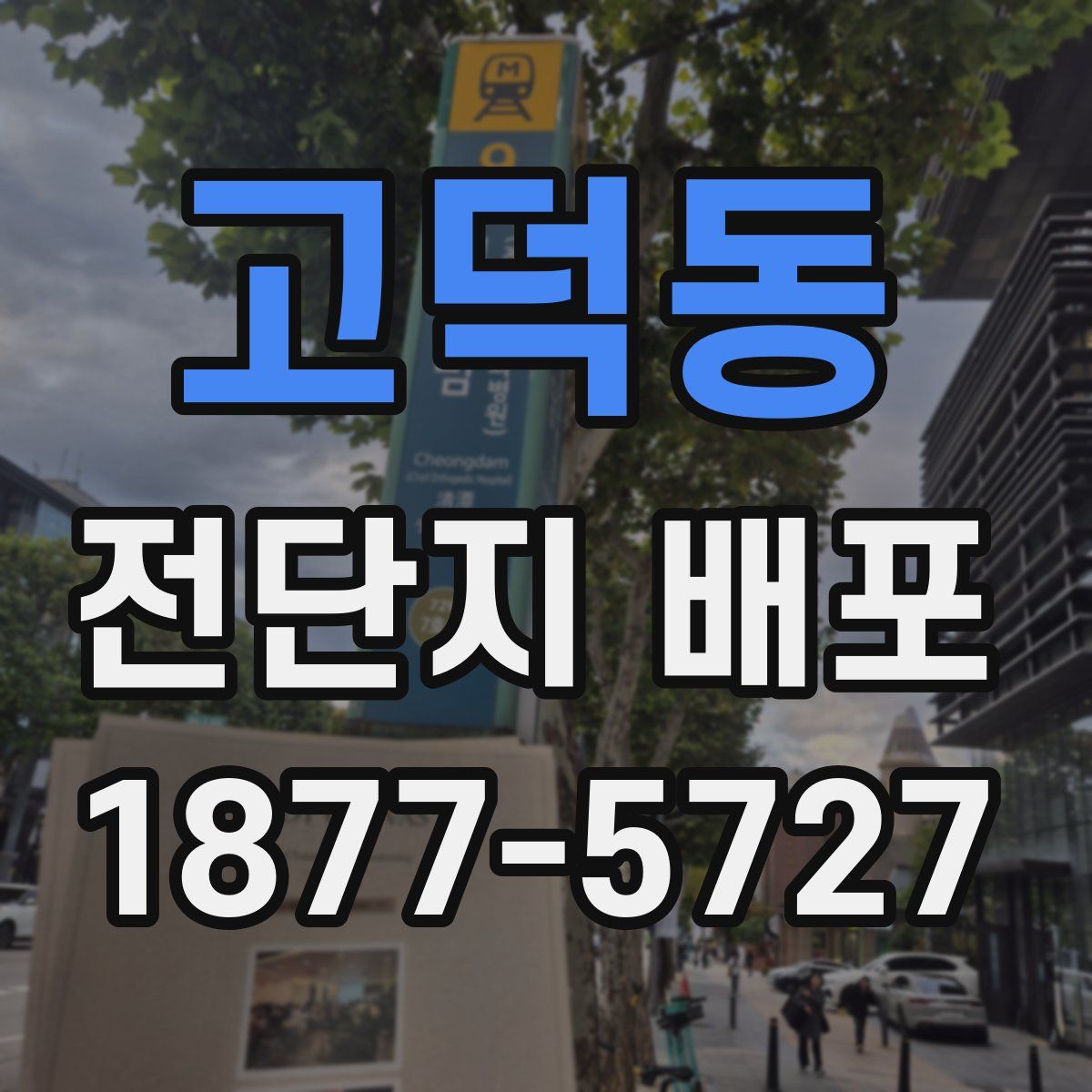 고덕동 전단지 배포