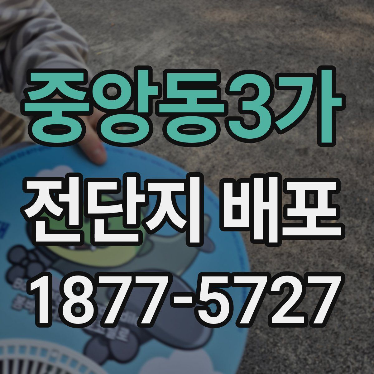 중앙동3가 전단지 배포
