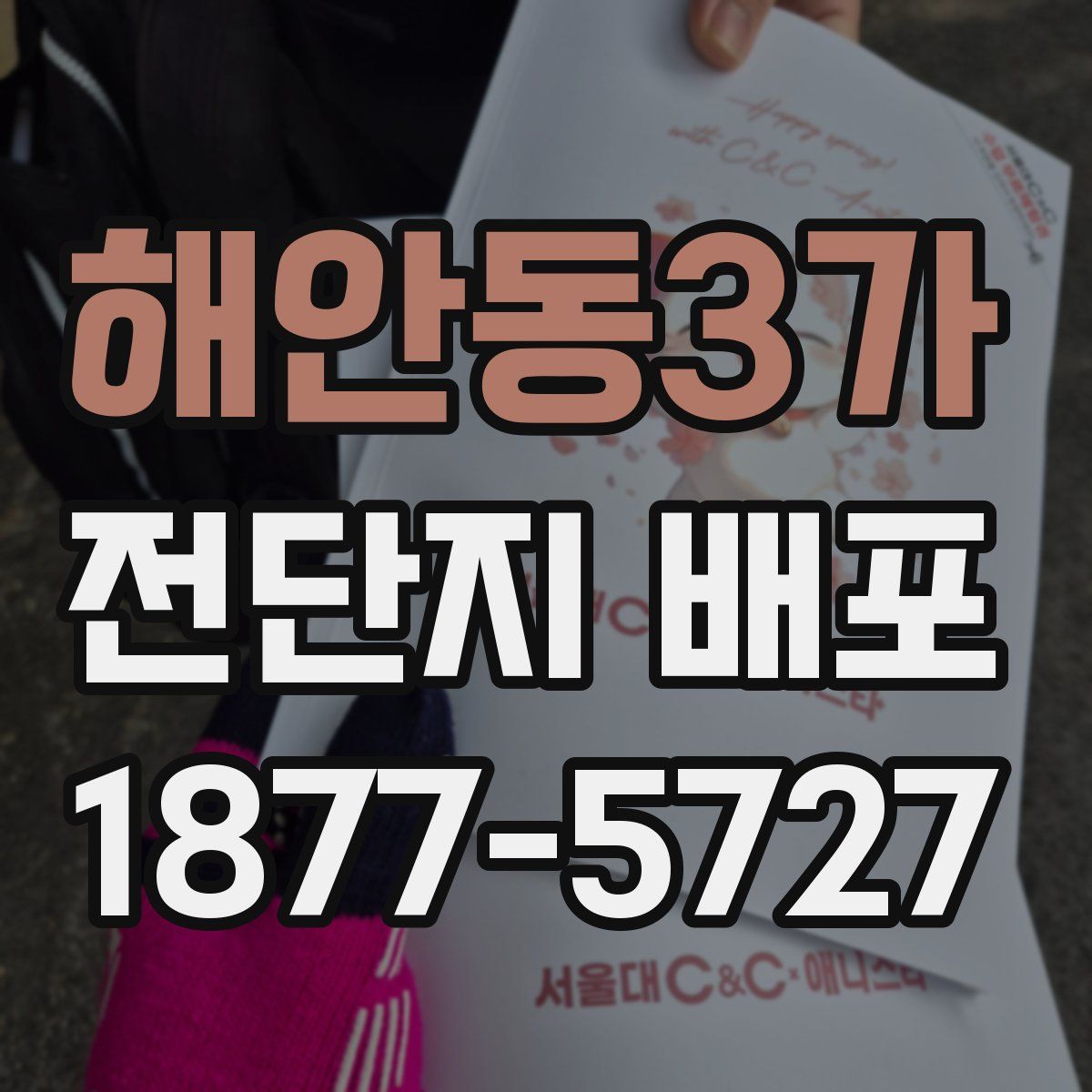 해안동3가 전단지 배포
