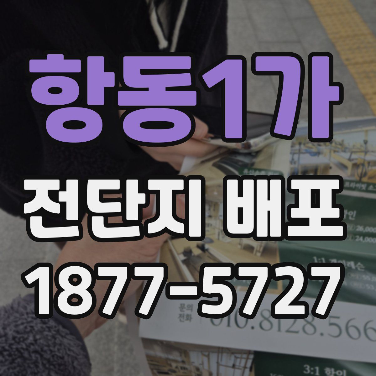 항동1가 전단지 배포