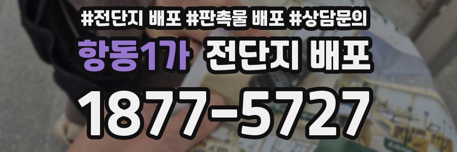 항동1가 전단지 배포