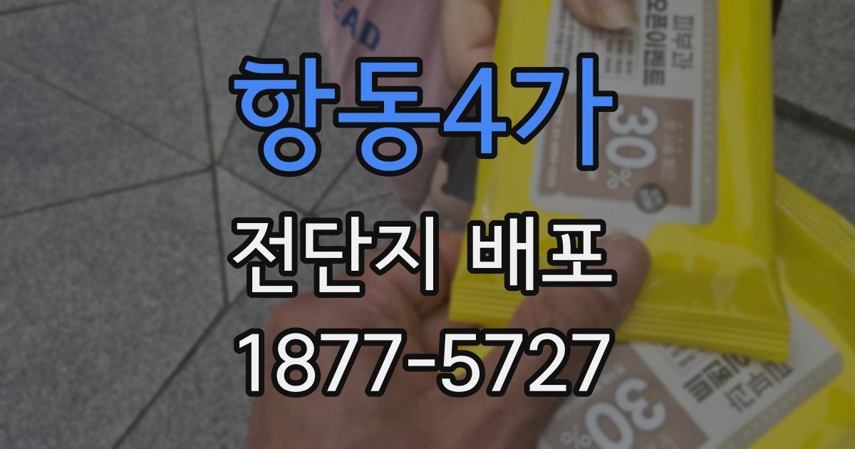 항동4가 전단지 배포