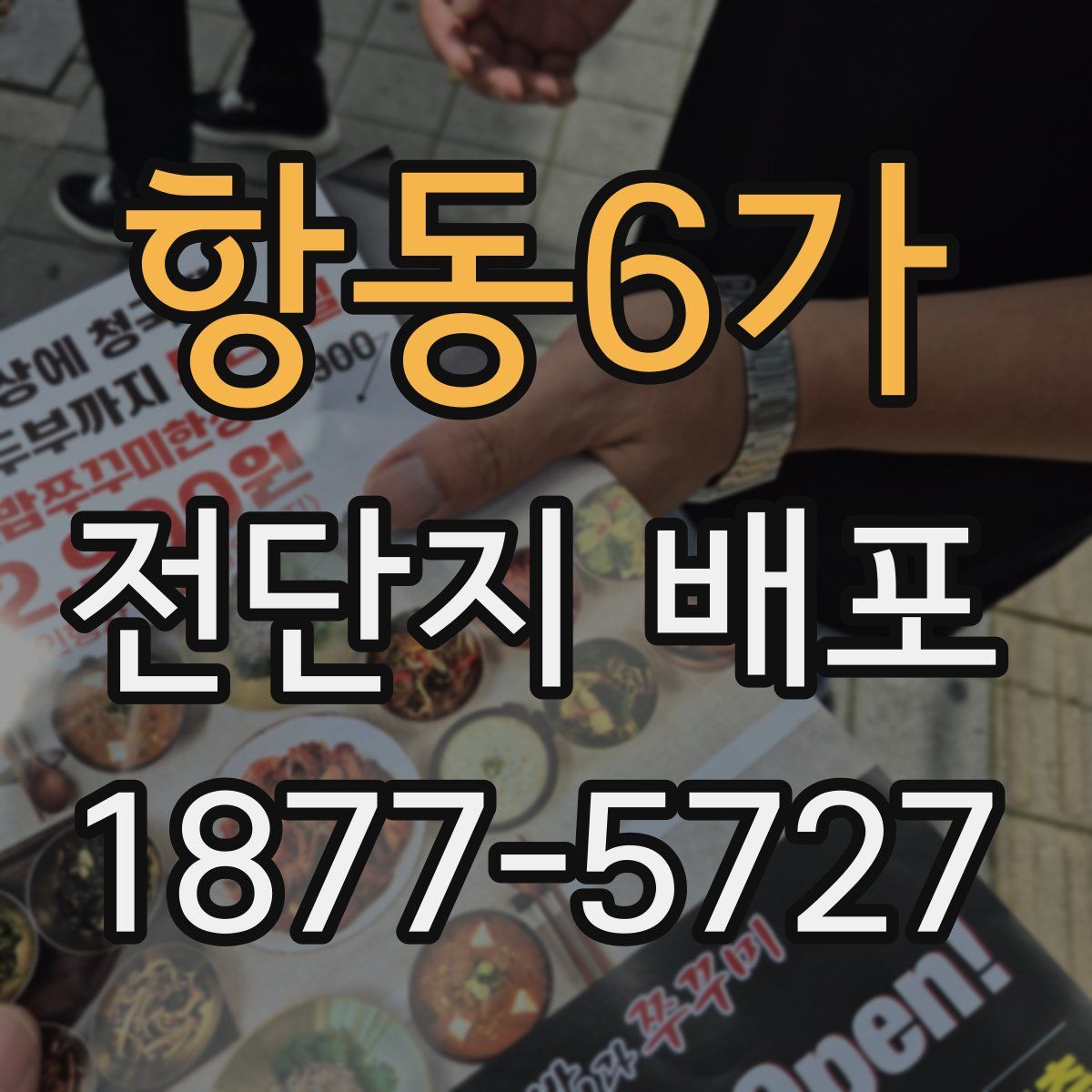 항동6가 전단지 배포