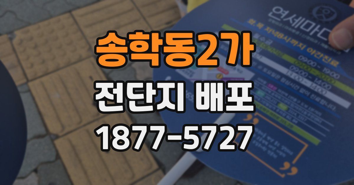 송학동2가 전단지 배포