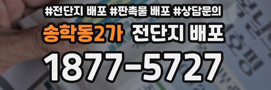 송학동2가 전단지 배포