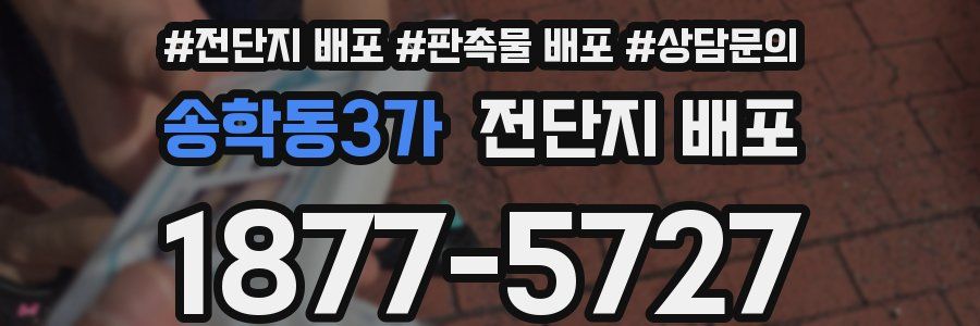 송학동3가 전단지 배포