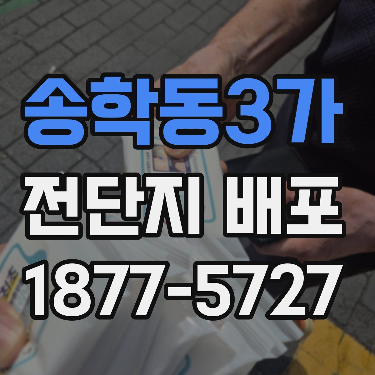 송학동3가 전단지 배포