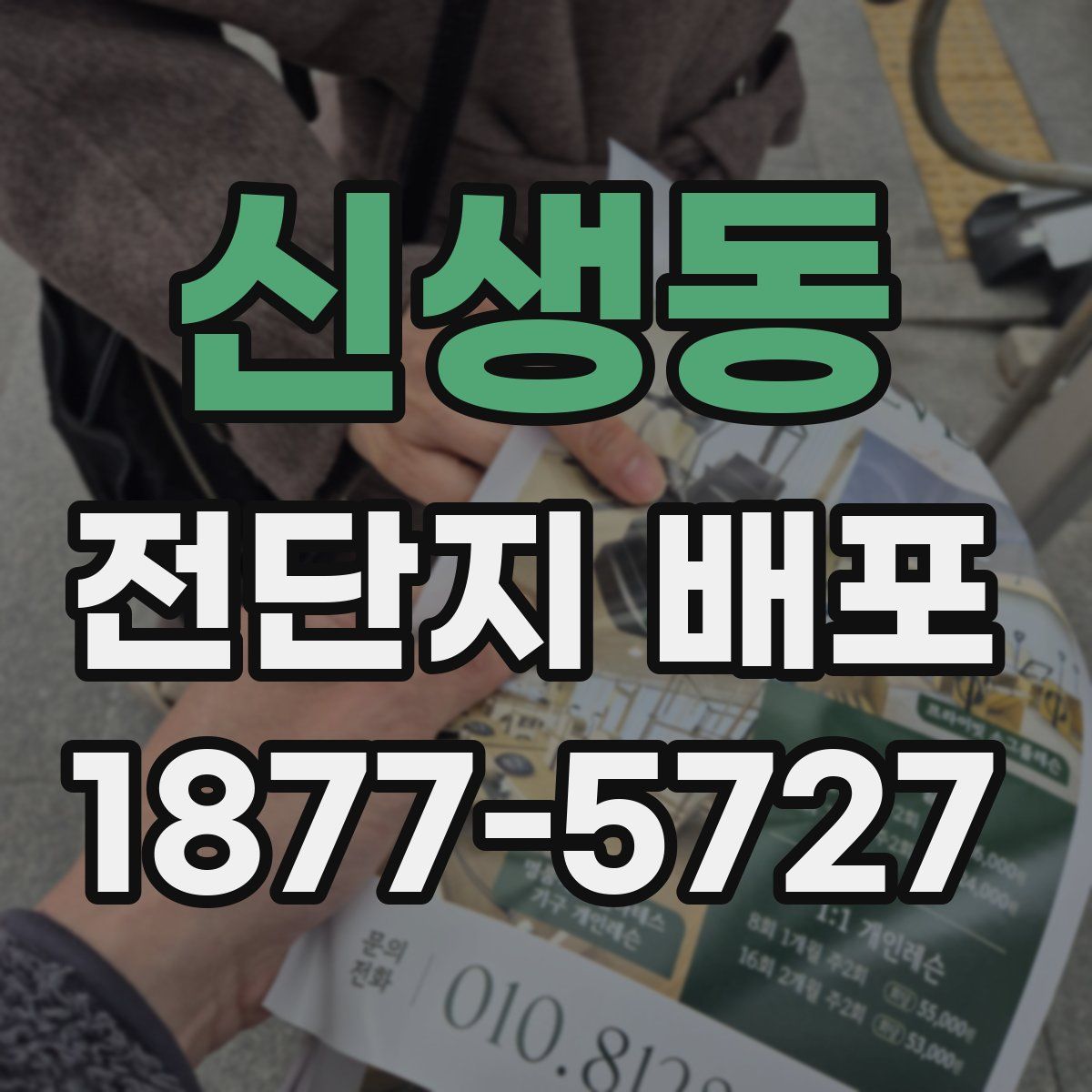 신생동 전단지 배포