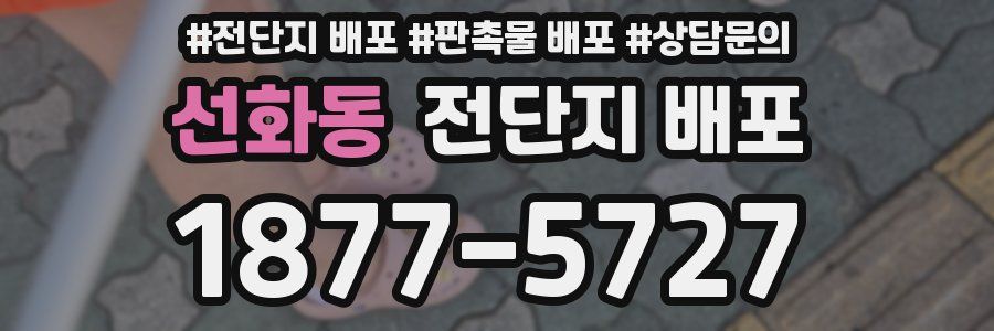 선화동 전단지 배포