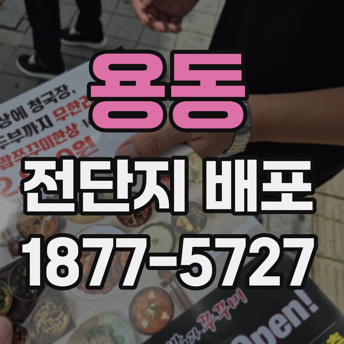 용동 전단지 배포