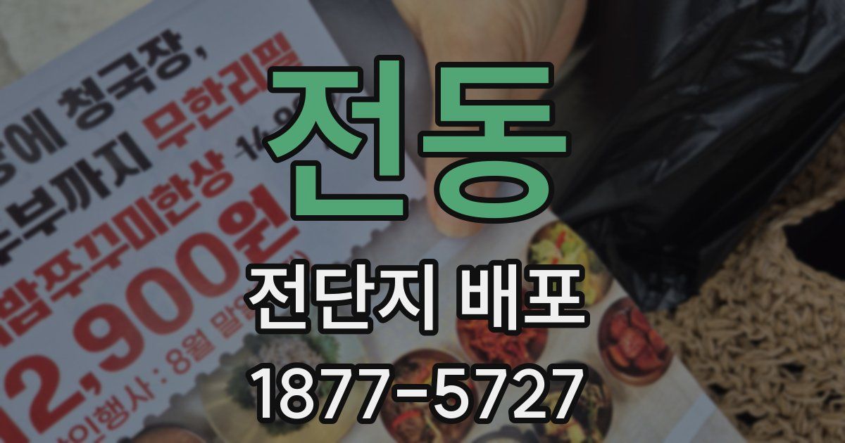 전동 전단지 배포