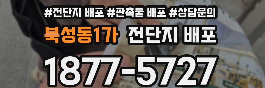 북성동1가 전단지 배포